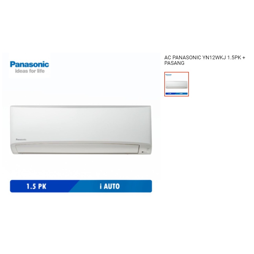 AC PANASONIC YN12WKJ 1.5PK + PASANG (Depok dan sekitarnya)