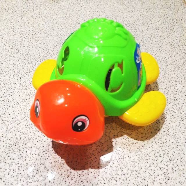 Mainan kura-kura bell tarik