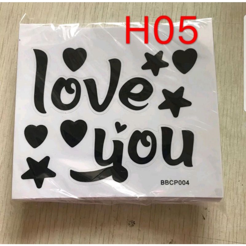

Stiker Balon Transparan Tulisan Love You | Stiker Balon PVC