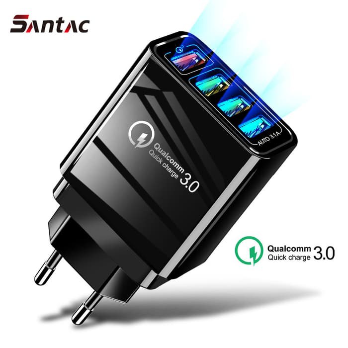 Charger 4 port USB Quickcharger QC3.0 SANTAC