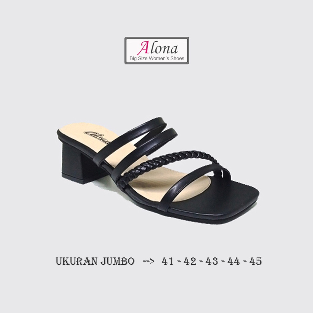 Sendal Wanita Heels 5 cm Ukuran Besar Big Jumbo Pesta 41-42-43-44-45