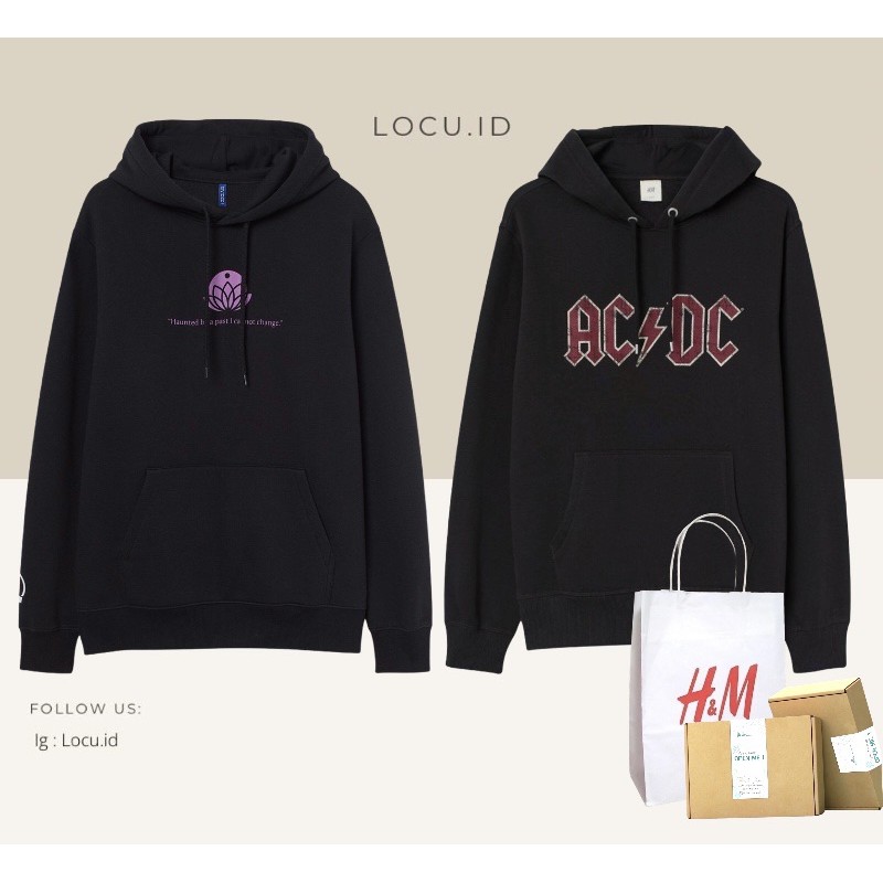 Hoodie HM ACDC & Anime Spirit sisa ekspor termurah terlaris| hoodie hm pria