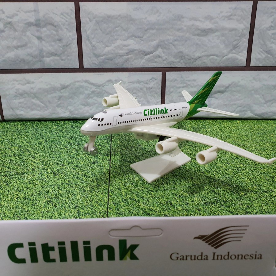 DIECAST PESAWAT CITILINK ALLOY - MINIATUR PESAWAT CITILINK ALLOY
