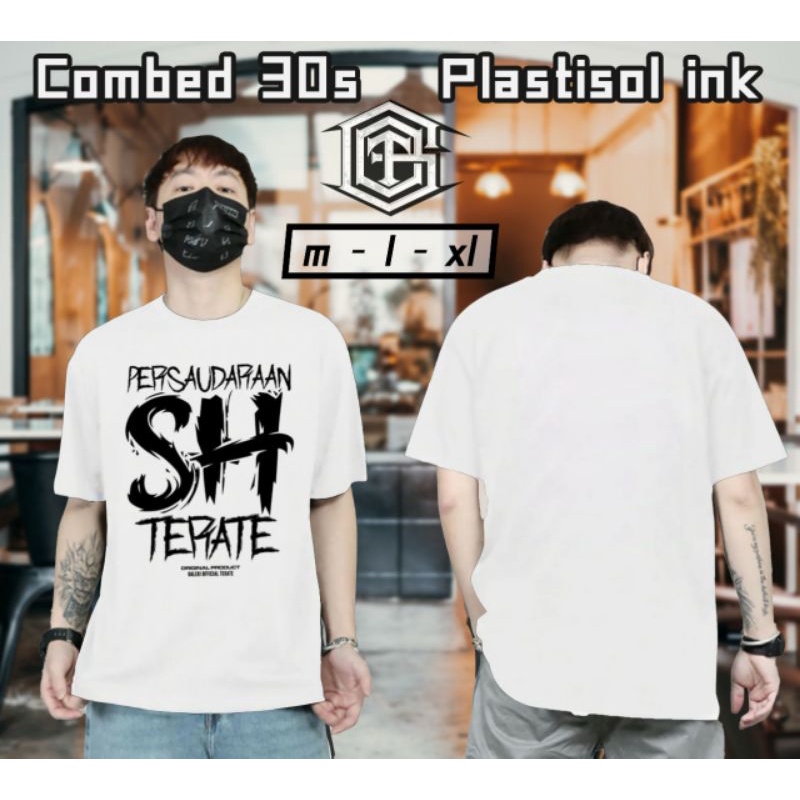 Kaos Sablon Terate PSHT / Kaos SH Terate Putih