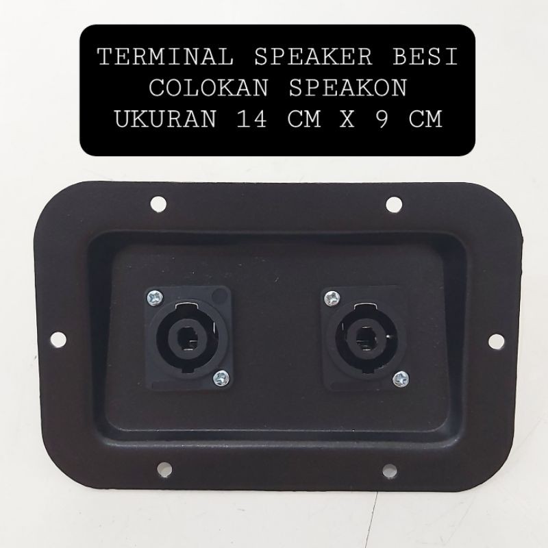 Terminal Box Speaker Plat Besi Speakon Spikon Kotak