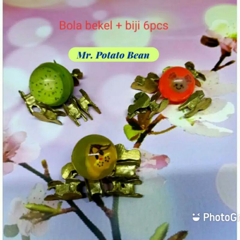Bola Bekel dan Biji 6 pcs