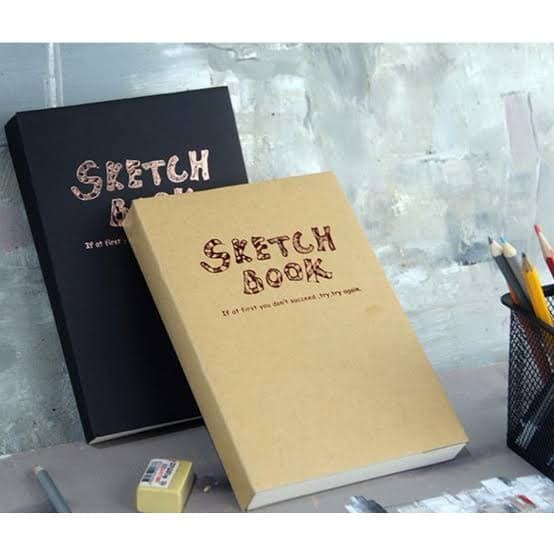 

(DISKON TERMURAH) potentate sketch book A5 soft cover - Hitam