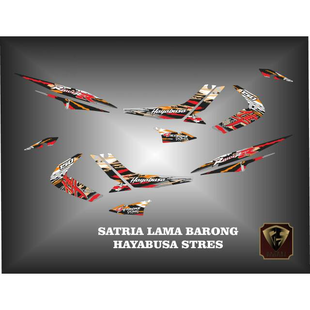 STIKER STRIPING LIST SATRIA FU LAMA BARONG HAYABUSA
