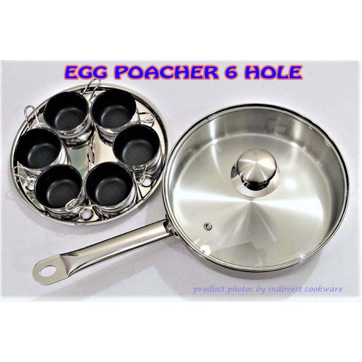 FRY PAN EGG POACHER 6 HOLE