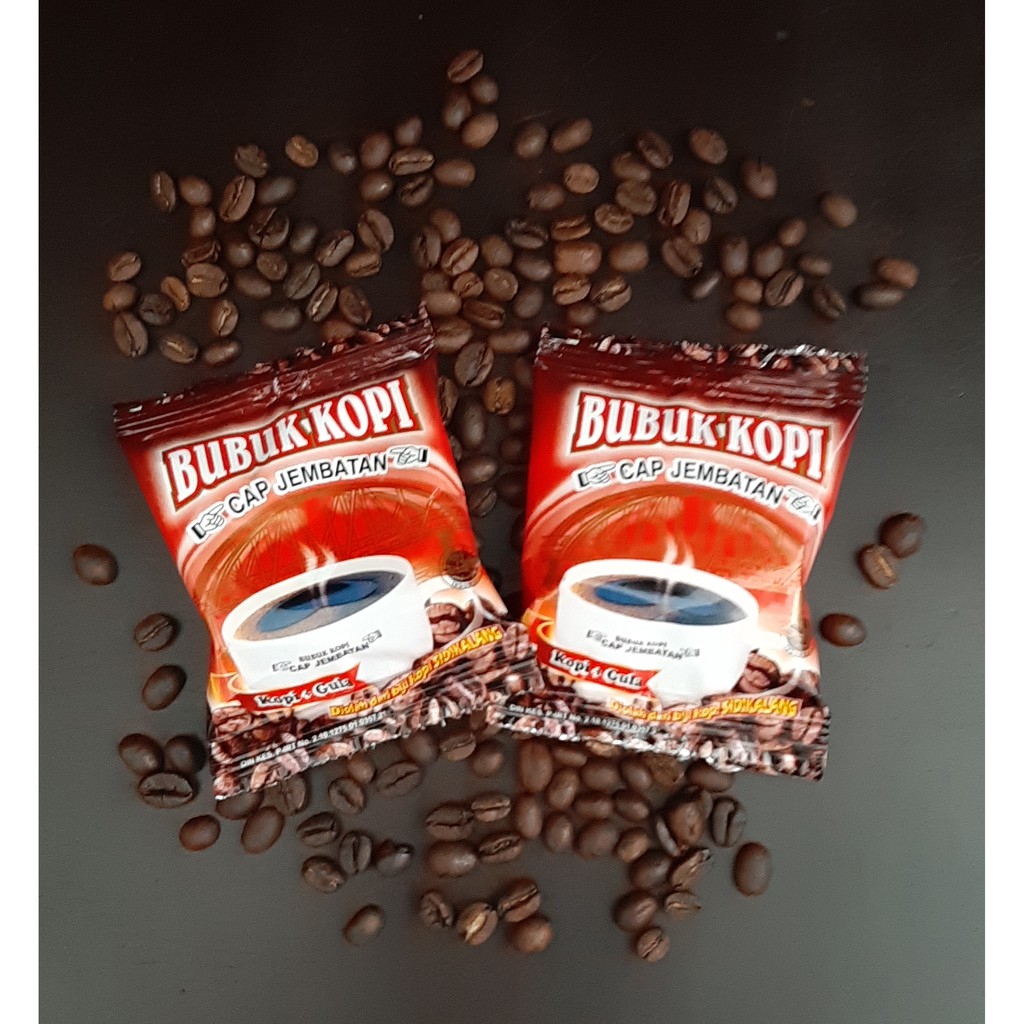 

kopi bubuk 2 in 1 sachet cap jembatan