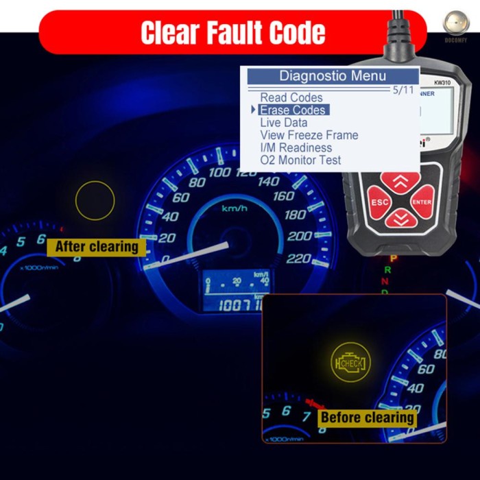 Mg Konnwei Kw310 Alat Scanner Diagnostik Mobil Universal Profesional