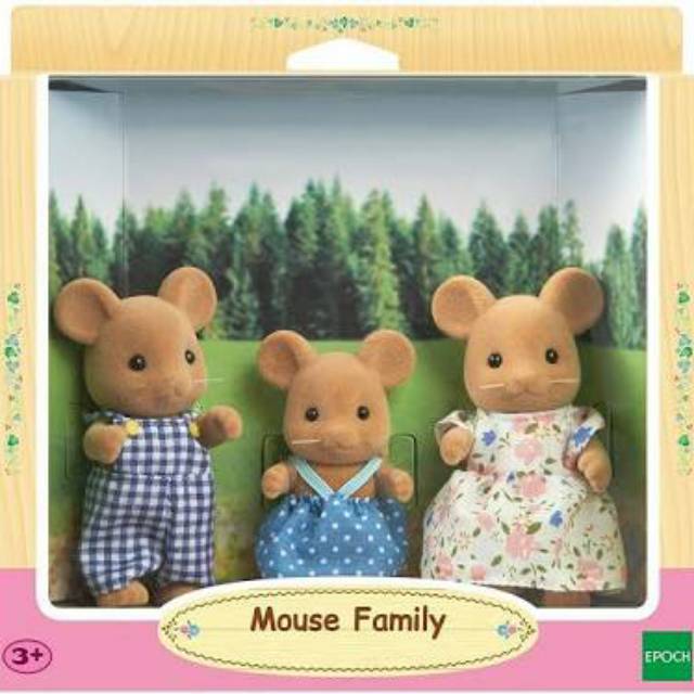 Sylvanian Families Mouse Family Rare
