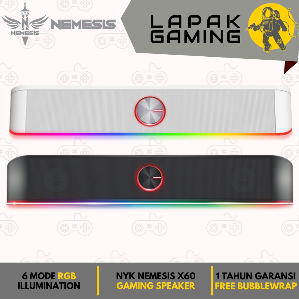 NYK Nemesis X60 X-60 Quantum Soundbar Gaming Speaker RGB