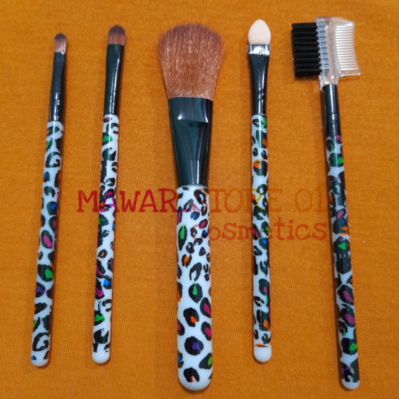 Kuas Make Up Set 5 In 1 / Brush Bulu Lembut Praktis isi 5