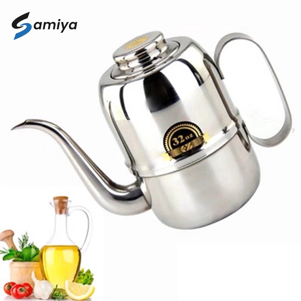 Olive kettle gooseneck 420ml 540ml 960ml / teko kopi leher angsa 14oz 18oz 32oz