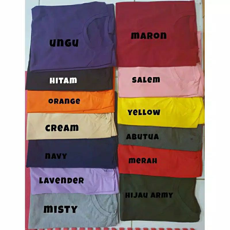 KAOS ONECK OVERSIZE/KAOS LEHER BULAT WANITA/KAOS BASIC LEHER BULAT