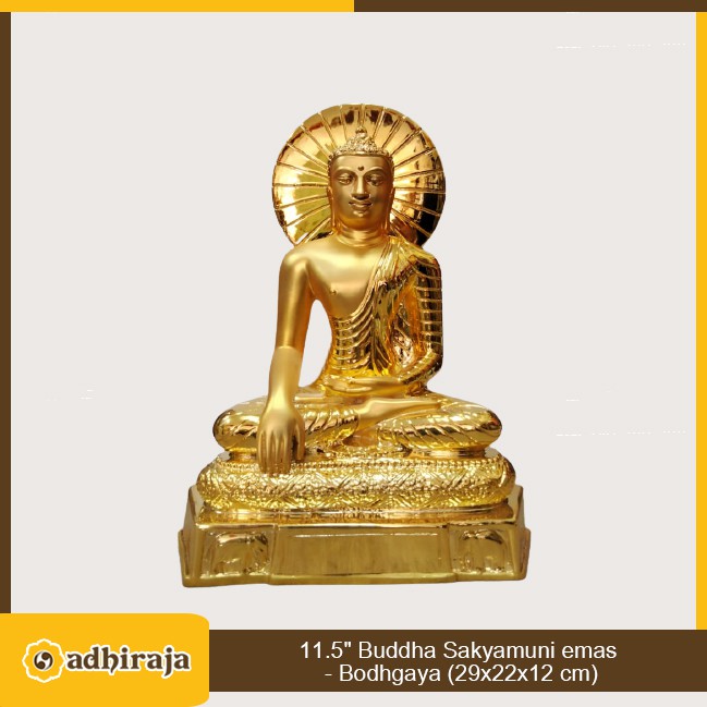 Rupang Patung Arca Buddha Sakyamuni / Gautama emas - Bodhgaya