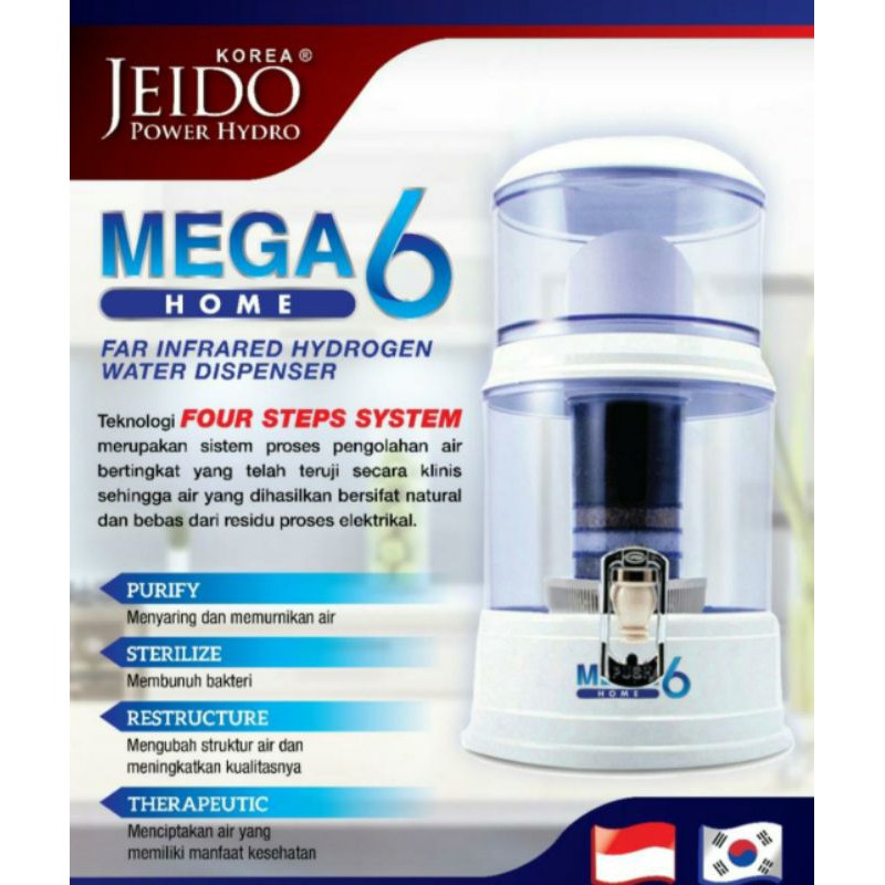 MEGA 6 HOM : dispenser air minum terapi kesehatan anti diabetes - ORIGINAL
