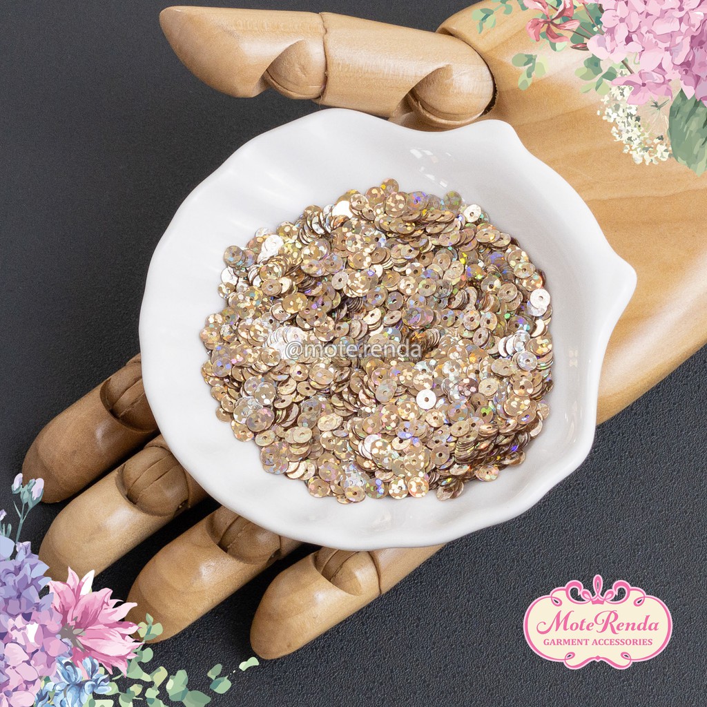 Sequins payet piring Austria, size 4mm, part 01 kode 2NSO