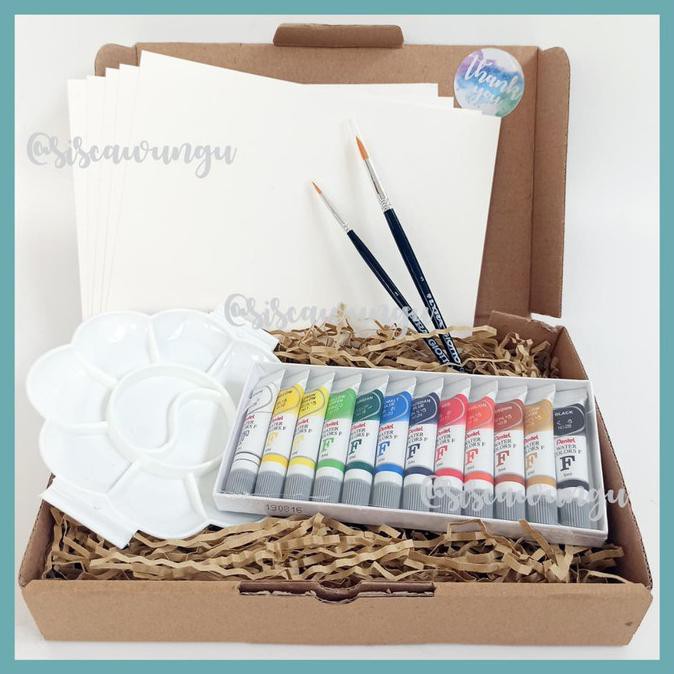 

Paket Alat Lukis / Peralatan Melukis Cat Air / Watercolor Kit