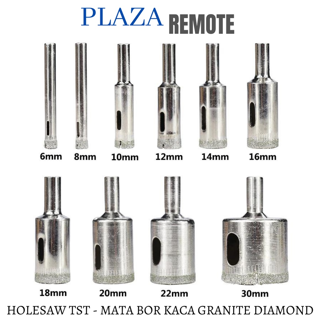 MATA BOR KACA HOLE SAW GRANITE KERAMIK DIAMOND 12 MM DRILL BIT