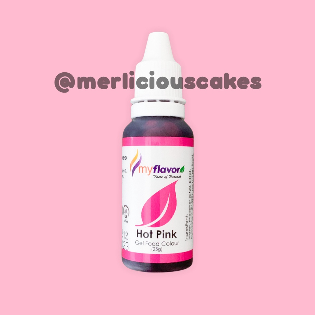 

Hot Pink Gel My Flavor Food Color Food Colour Pewarna Makanan