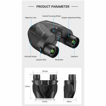 Teropong Binoculars HD Zoom 10x25 Teropong Outdoor Lipat Compact Zoom 10x25