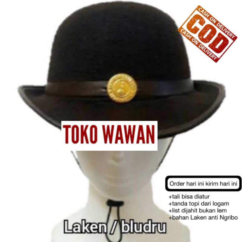 TOPI BONI LAKEN KUALITAS GRADE A , topi pramuka putri