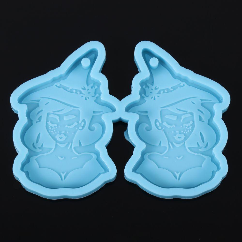 Solighter Anting Cetakan Resin Handmade Membuat Perhiasan Alat Menjuntai Kristal Resin Silicone Mold