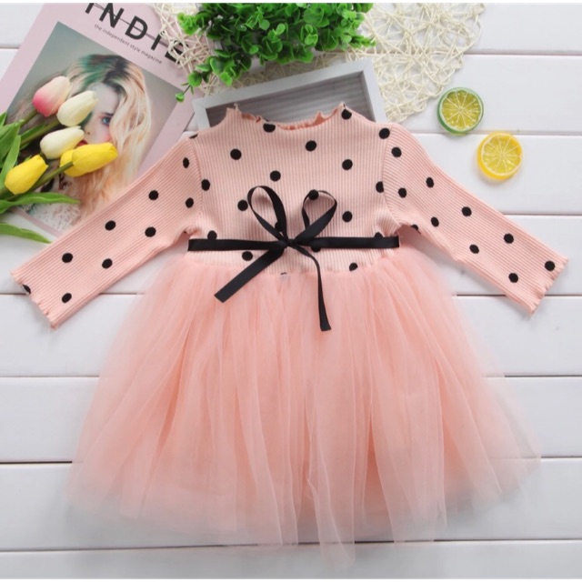 INCESSBABY Dress Anak Gaun Bayi Perempuan Baju Anak Cewek Import Korean Style 0 6 12 Bulan 1 2 3 Tah