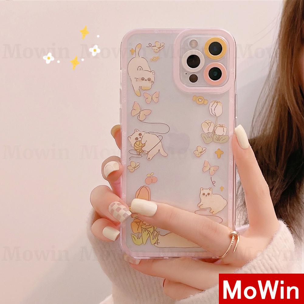 iPhone Case Silicone Soft Case Clear Case Square Edge Angel Eye Cat Eye Pupil Eye Full Cover Camera Protection Shockproof Case Pink Butterfly Cat Cute Style For iPhone 13 Pro Max iPhone 12 Pro Max iPhone 11 Pro Max iPhone 7 Plus iPhone XR XS MAX Pro Max