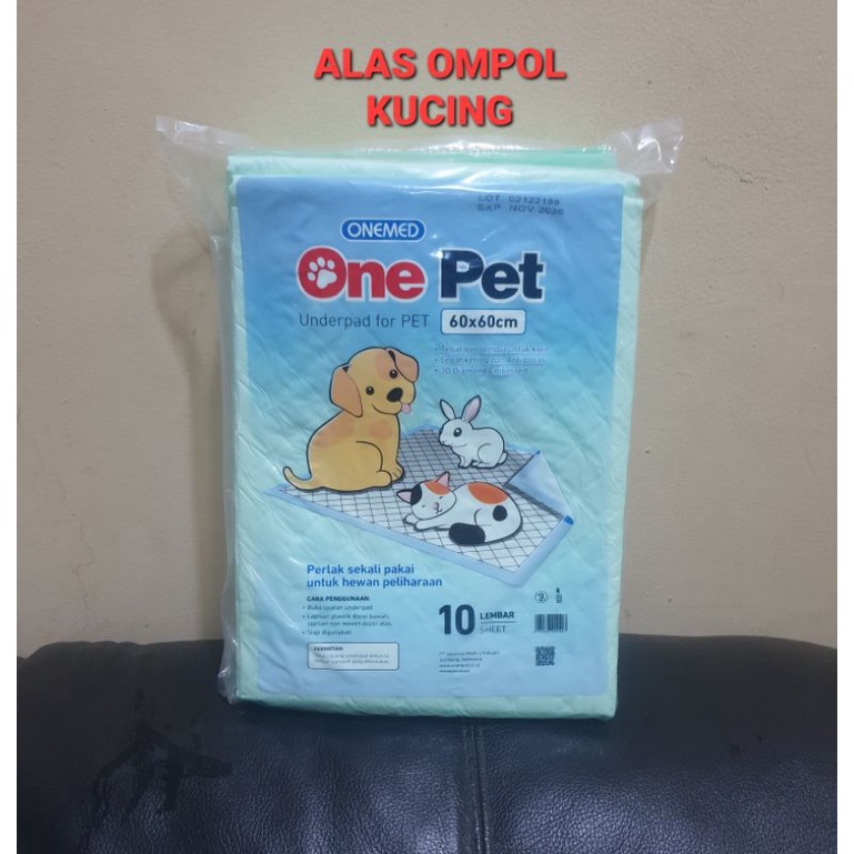 ONE PAD ALAS PIPIS KUCING DAN HEWAN LAINNYA UKURAN 60 X 60 CM