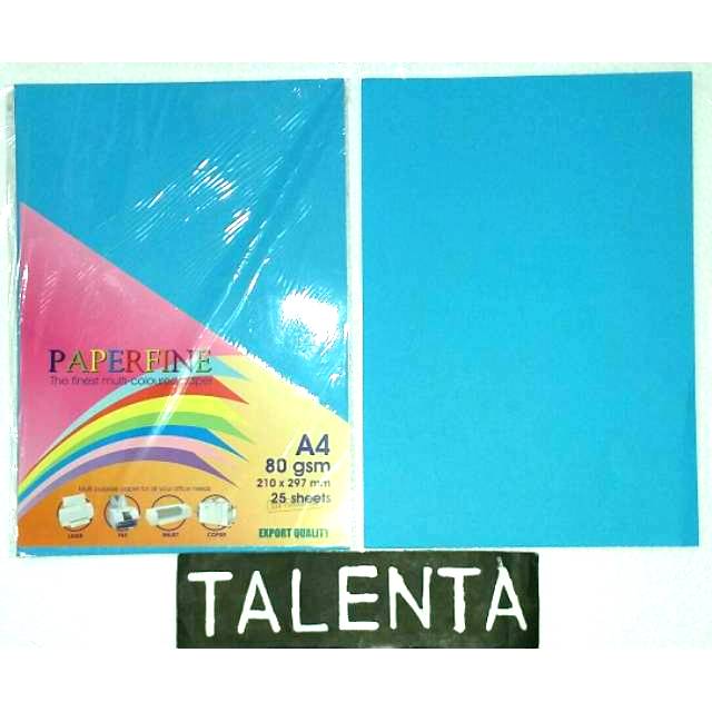 Kertas Paperfine/Kertas Warna A4 80gram