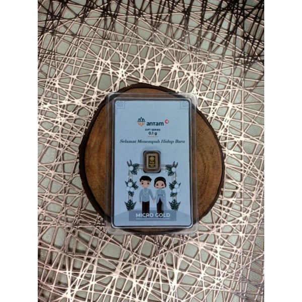 Logam Mulia Emas Batangan 24K Antam Micro Wedding Traditional