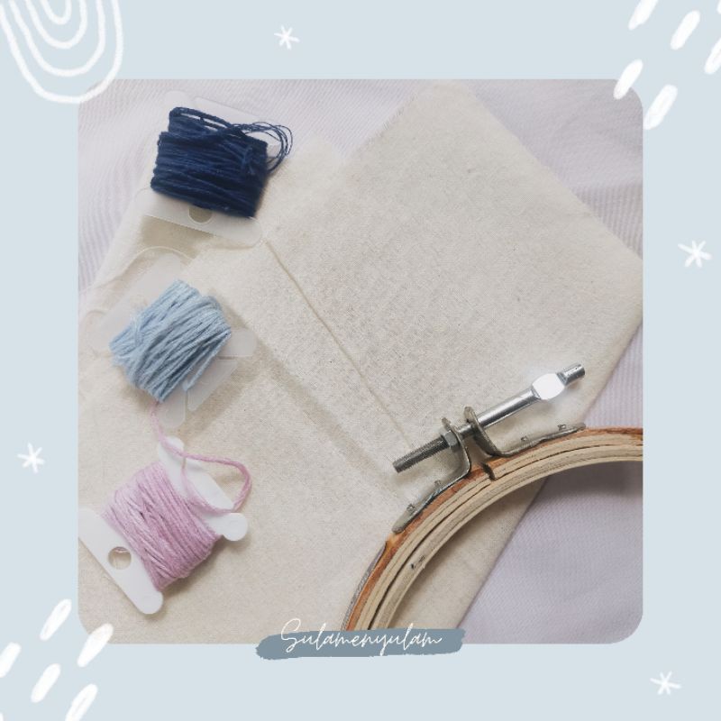 Kain sulam - kain kanvas - kain dasaran sulam