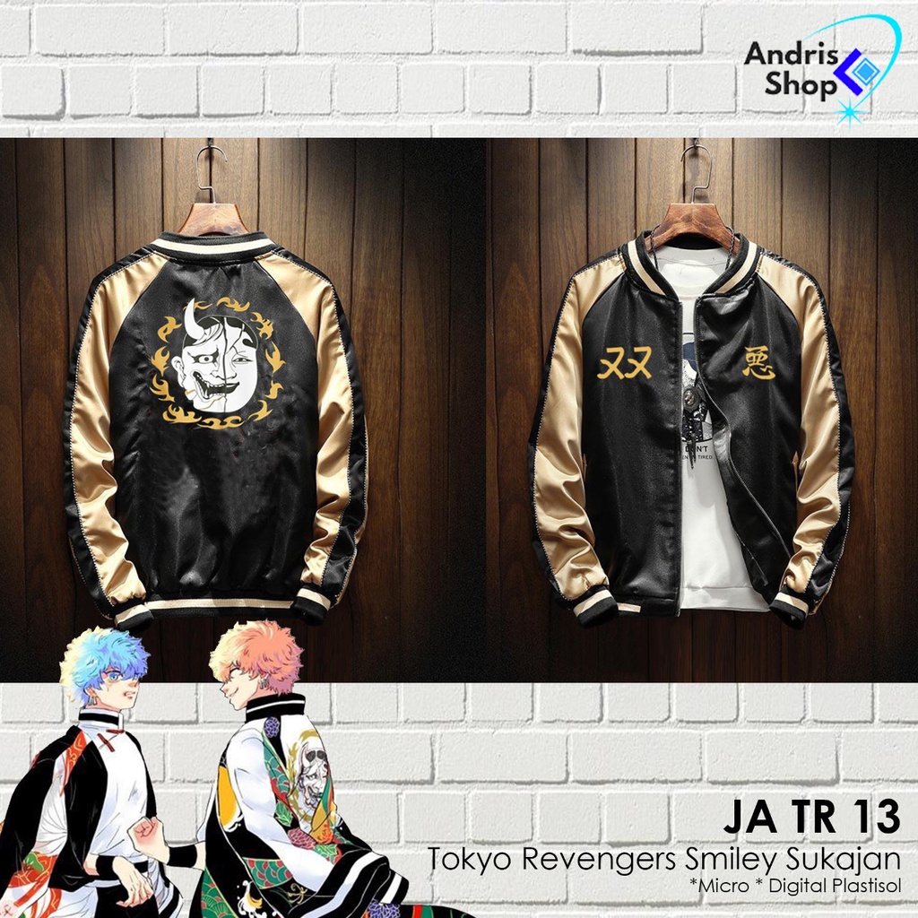 Jaket Anime Tokyo Revengers Smiley Sukajan - JA TR 13