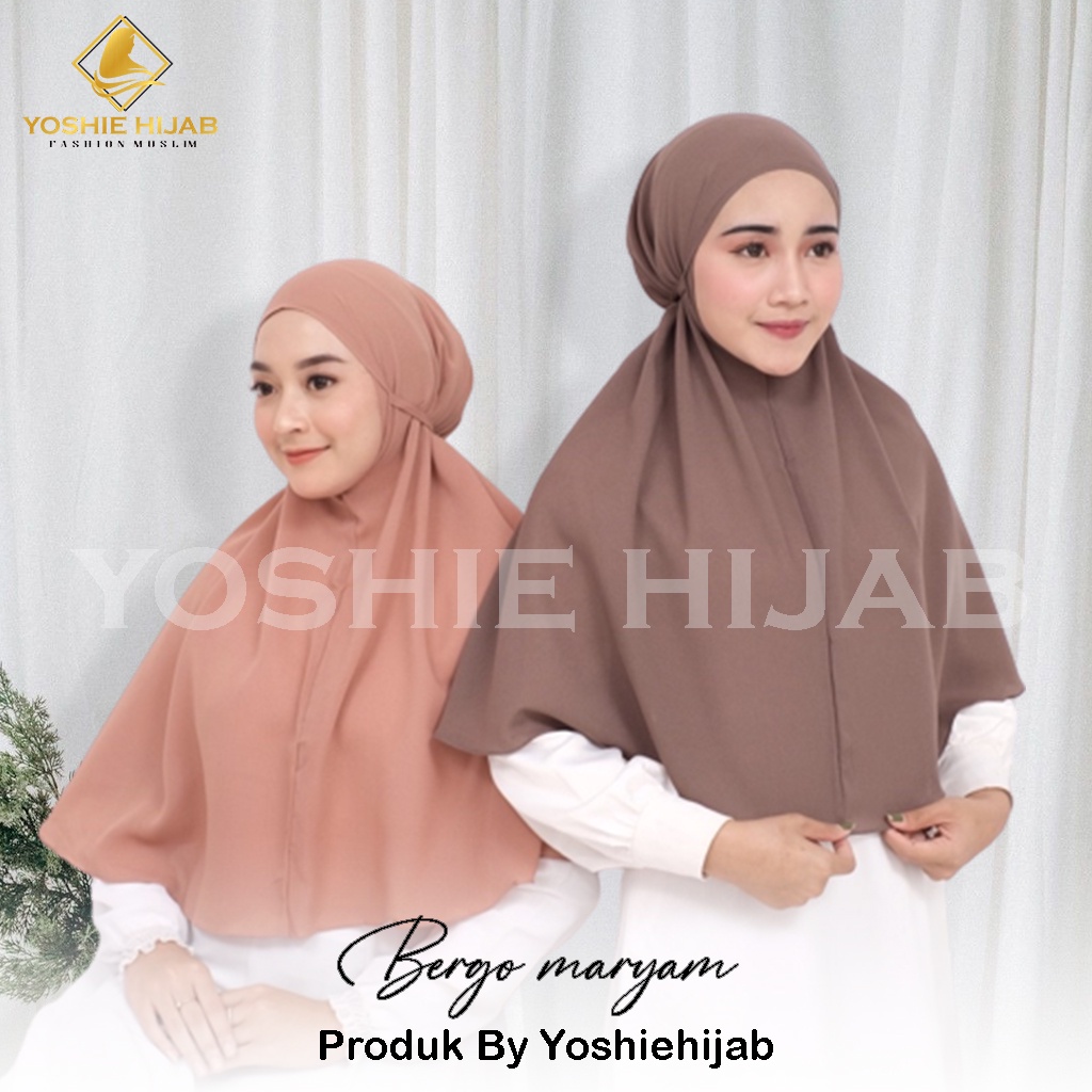 Jilbab Bergo Maryam Diamond,Jilbab Bergo Tali Non ped