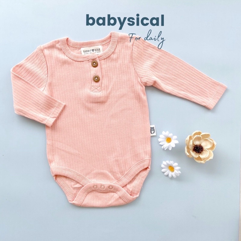 Jumper rabbit bear pink knit babysical bebegenic