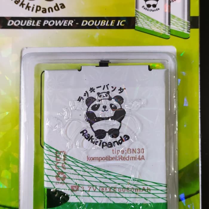 baterai batre battery rakkipanda BN30 Xiaomi Redmi 4A Double baju hitam