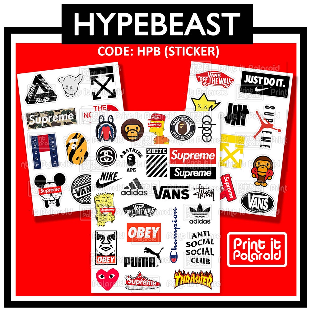 Jual STIKER label HYPEBEAST smart phone case deco aesthetic tumblr ...