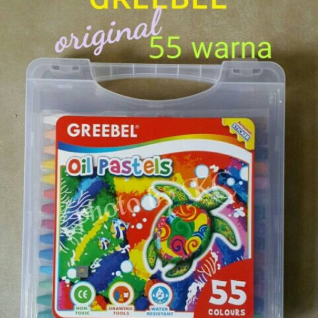 

CRAYON KRAYON MEWARNAI MENGGAMBAR GREEBEL OIL PASTEL 55c...