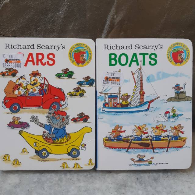 RICHARD SCARRY's Busy World Book CARS / BOATS / buku bbw / buku anak / buku anak murah