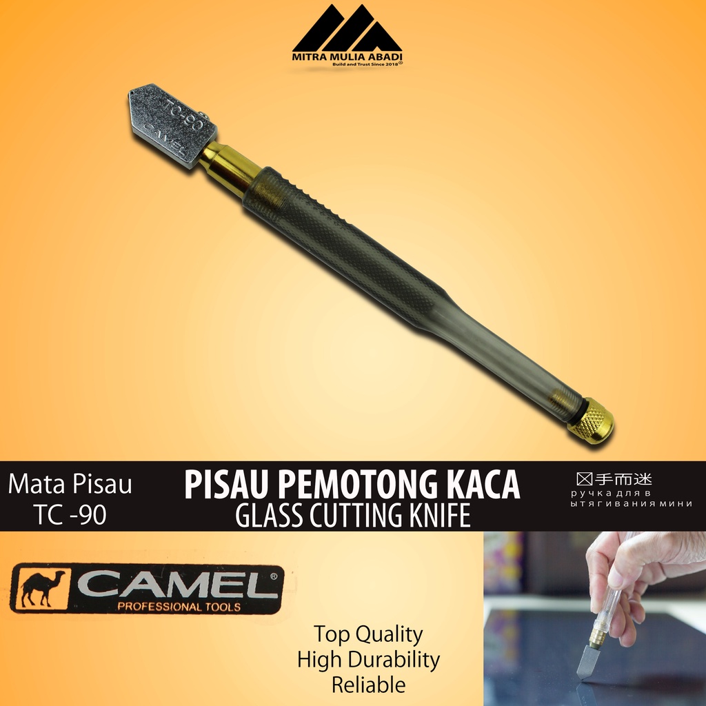 Pisau kaca / Alat Pemotong Heavy Duty / Pisau Potong Kaca HD Camel