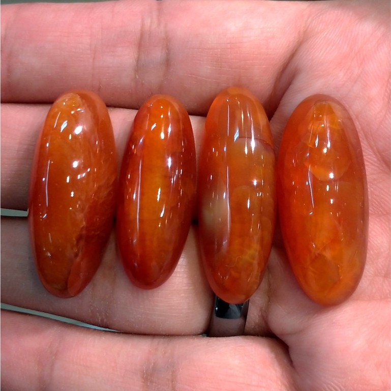 Batu Akik Pandan Putih dan Pandan Merah Natural Harga Perpcs