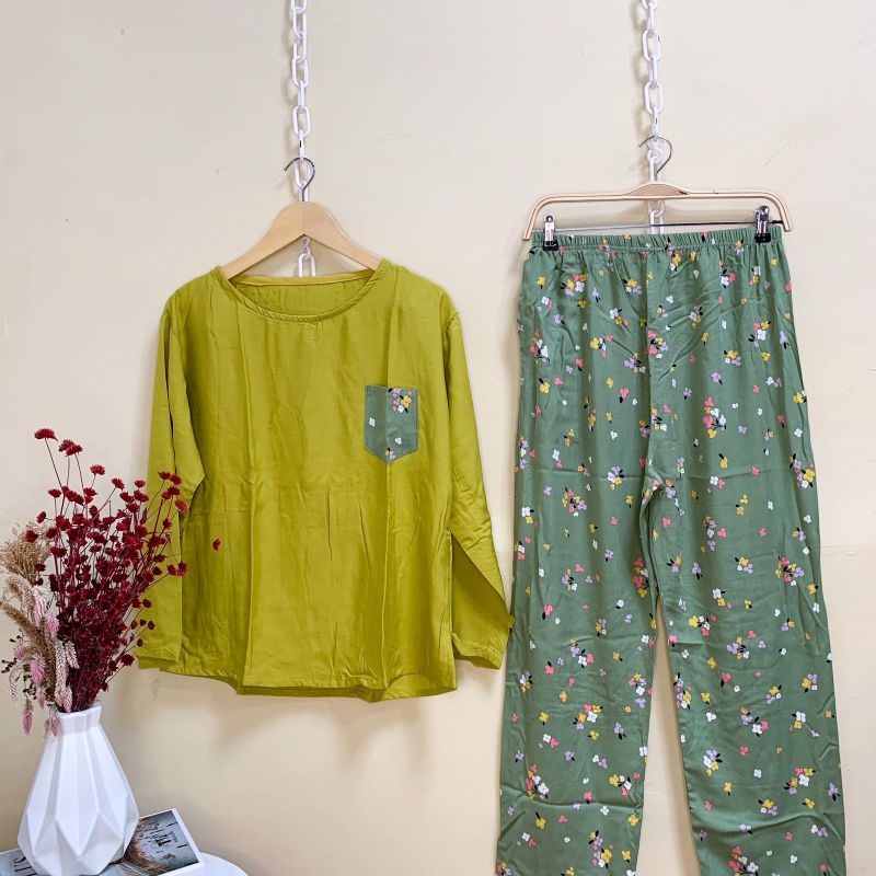 PIYAMA LENGAN PANJANG / BABYDOLL RAYON / BABY DOLL LENGAN PANJANG / BAJU TIDUR MURAH