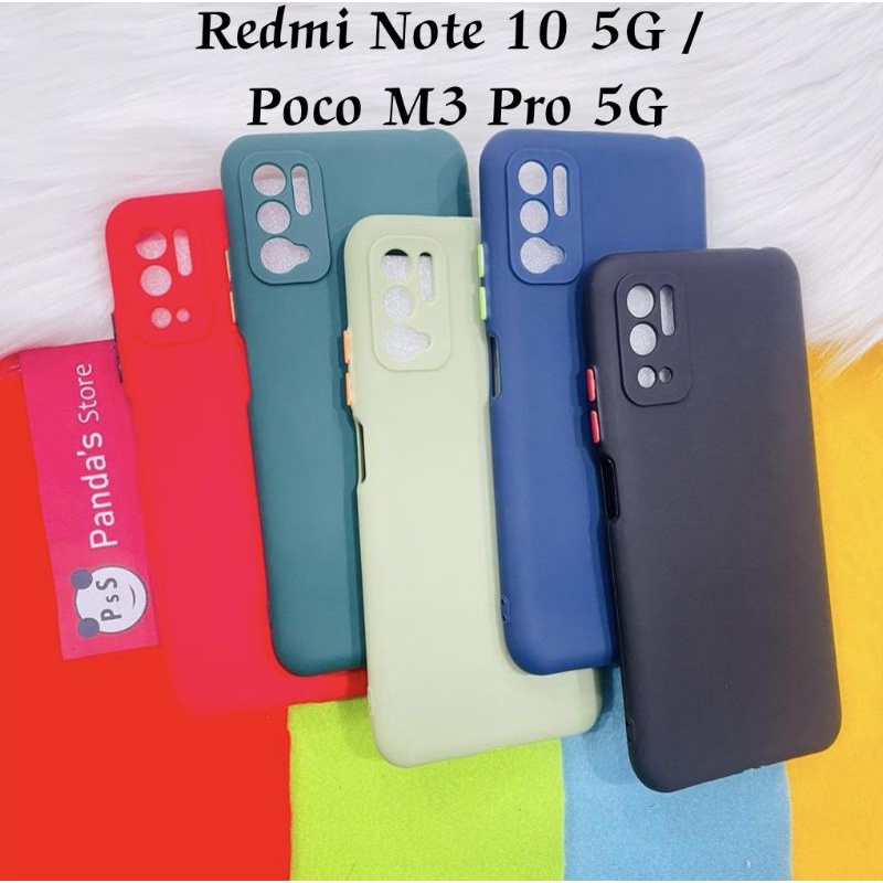 Case Redmi Note 10 5G / Poco M3 Pro 5G Babycase + Pelindung Kamera, Makaron Full Color (PsS)