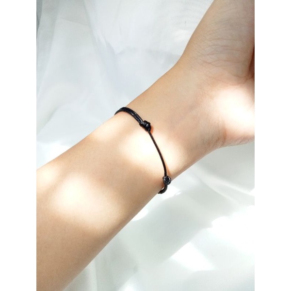 WA104 Gelang Tali Korea Tiny Simple Kecil Unisex by Wynter Craft