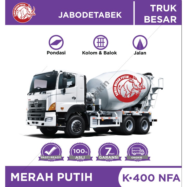 Readymix Merah Putih Beton K400 NFA