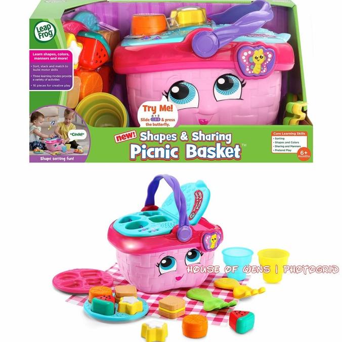 Jual LEAPFROG SHAPES AND SHARING PICNIC BASKET ORIGINAL Shopee Indonesia
