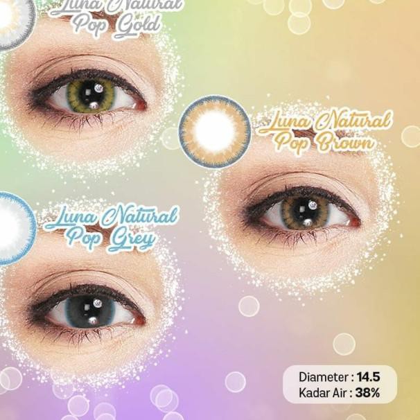 ✻ SOFTLENS NEW GEL LUNA NATURAL (HARGA SEPASANG) - POP GOLD ✲